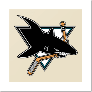 Retro San Jose Sharks Posters and Art